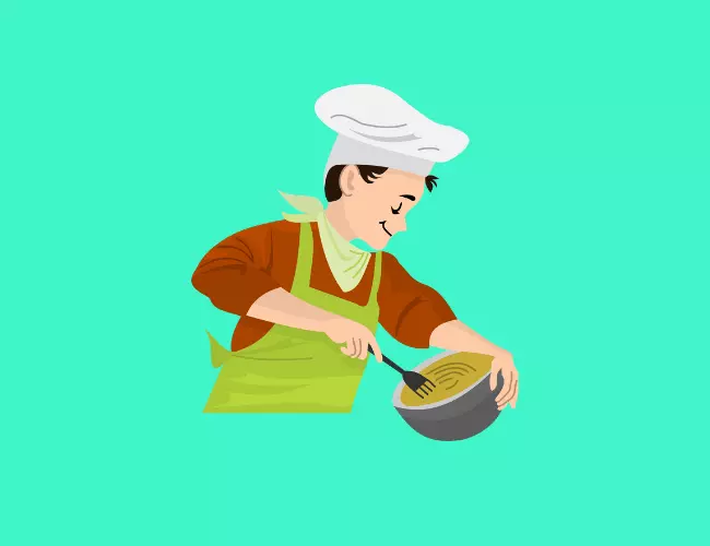 A Chef Cooking