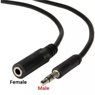 An Example Of Female And Male Audio Connectors.